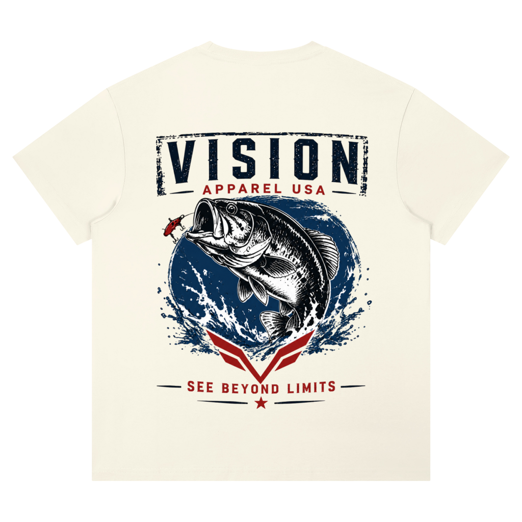 Vision fishing graphic tee