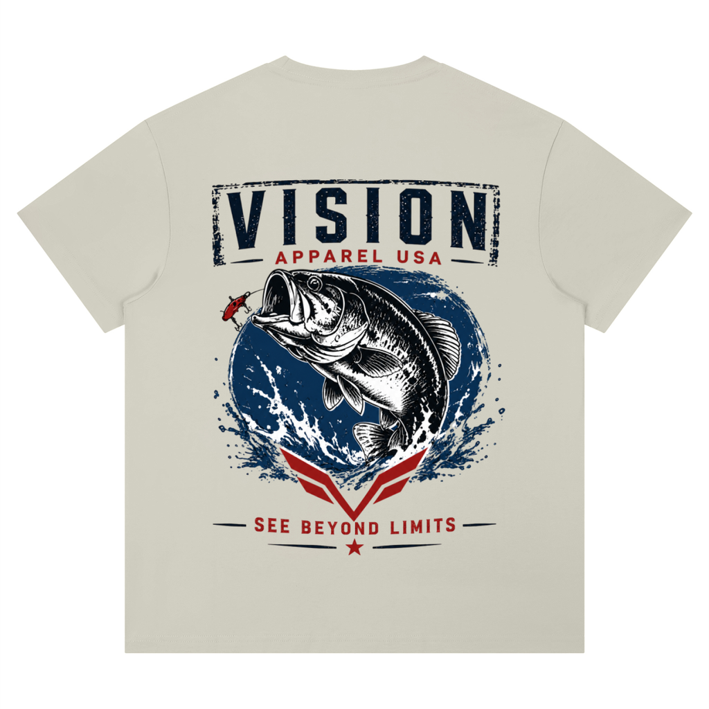 Vision fishing graphic tee