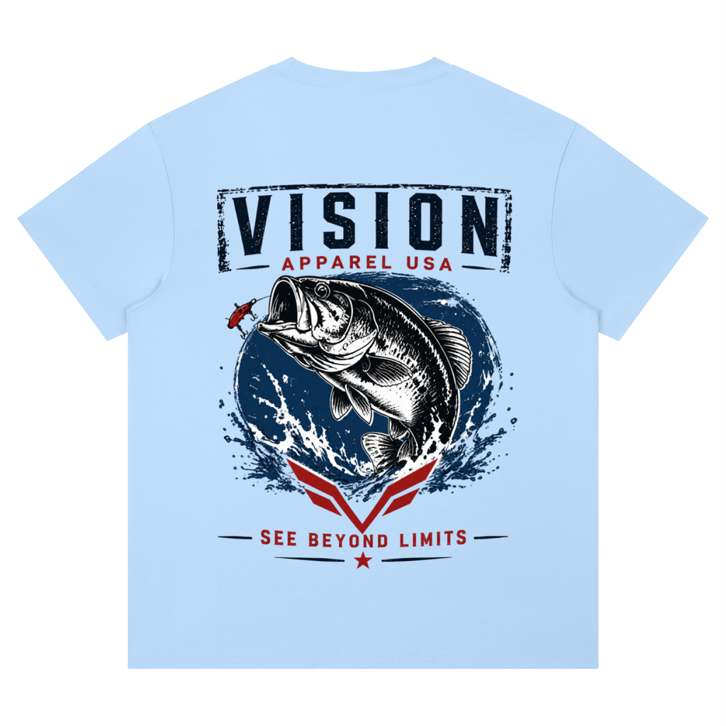 Vision fishing graphic tee