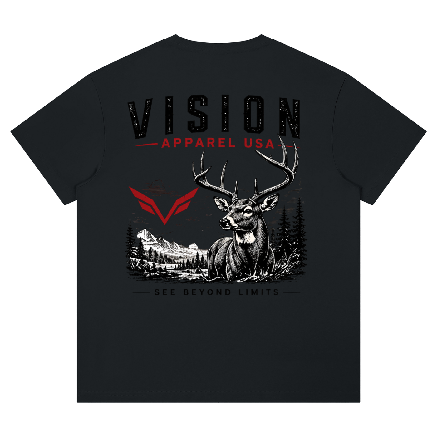 Vision deer graphic tee