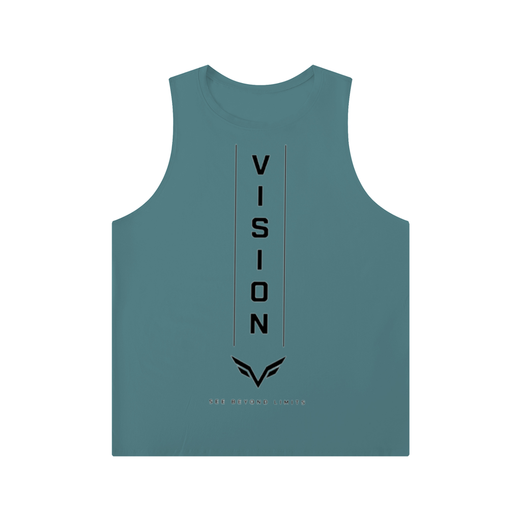 Men's Solid Color Crewneck Tank Top