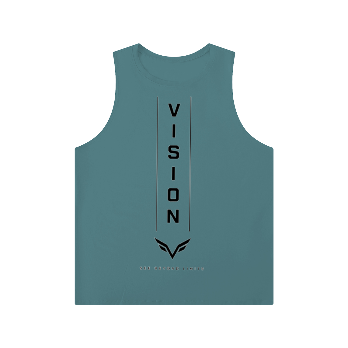 Men's Solid Color Crewneck Tank Top