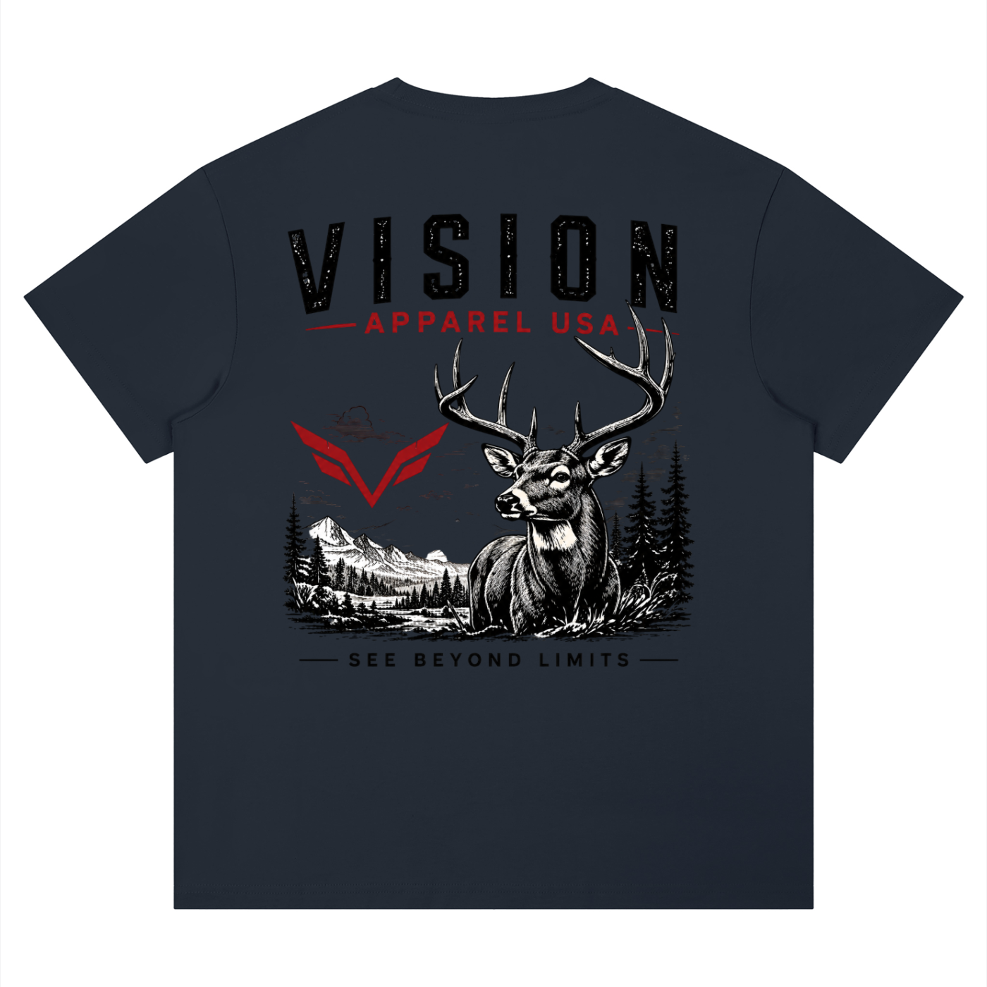 Vision deer graphic tee
