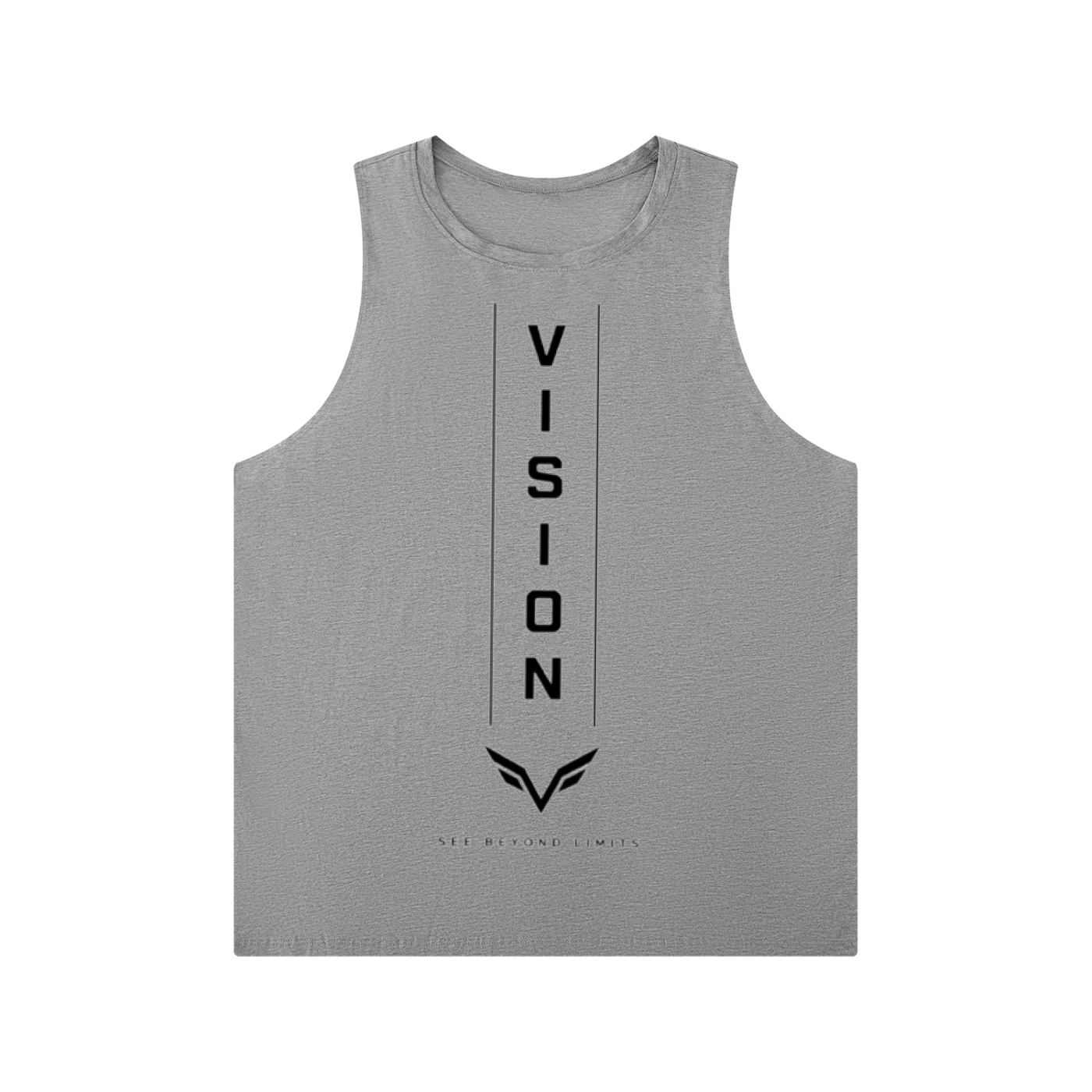 Men's Solid Color Crewneck Tank Top