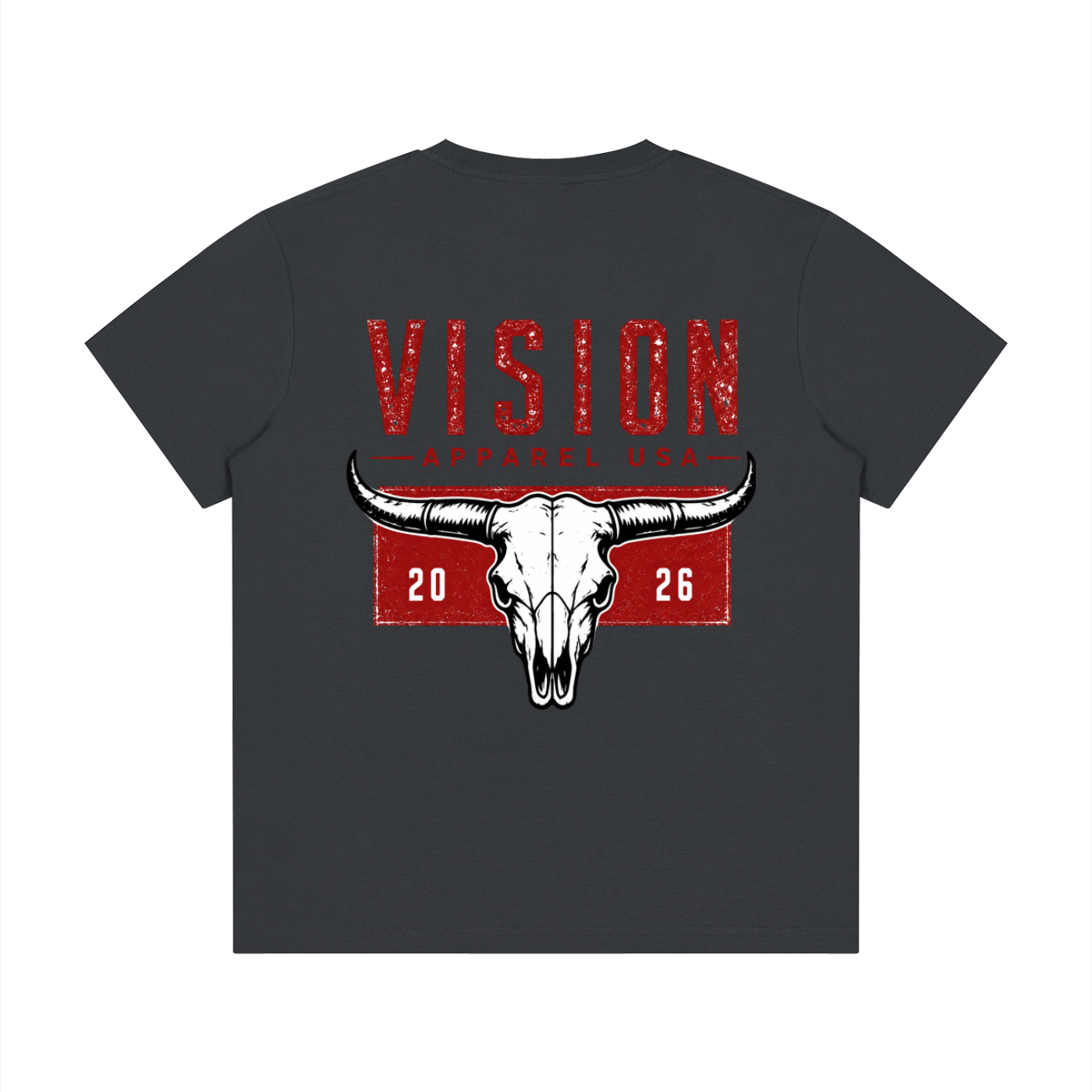 Vision Bull Skull Graphic Tee