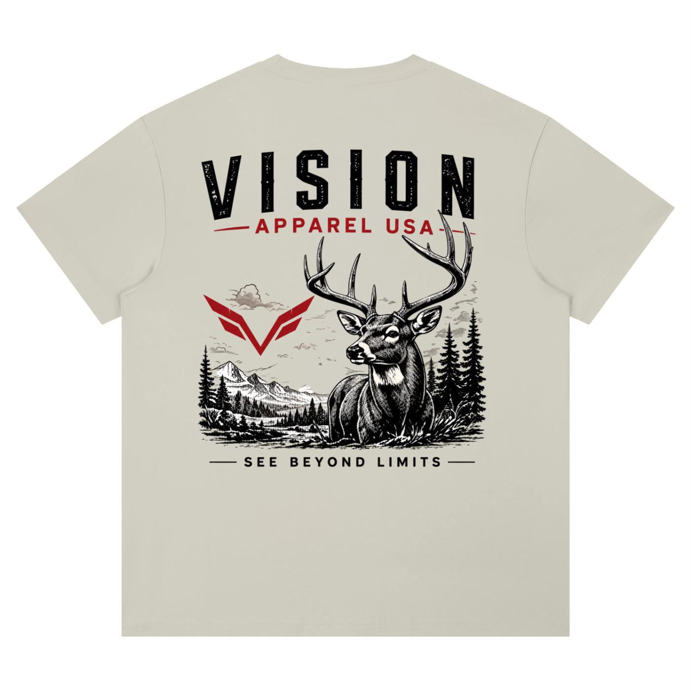 Vision deer graphic tee