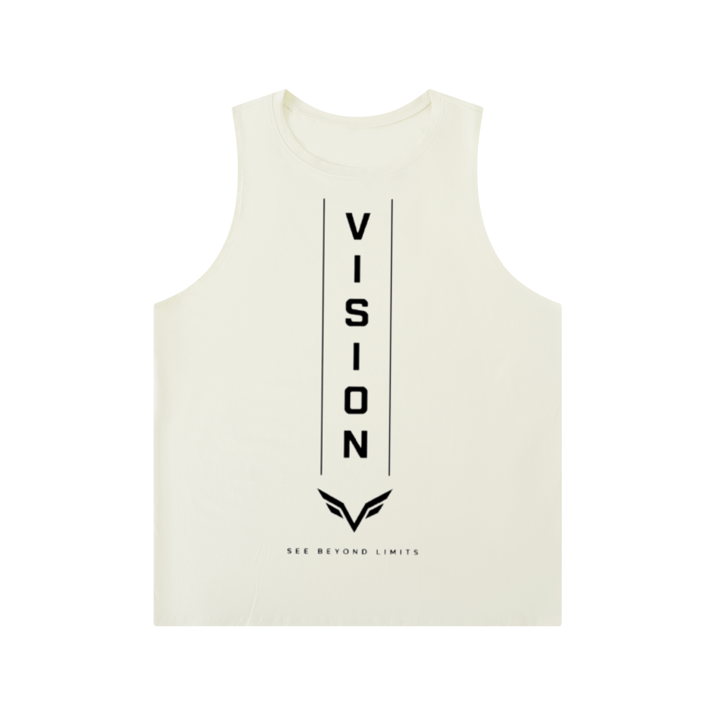 Men's Solid Color Crewneck Tank Top