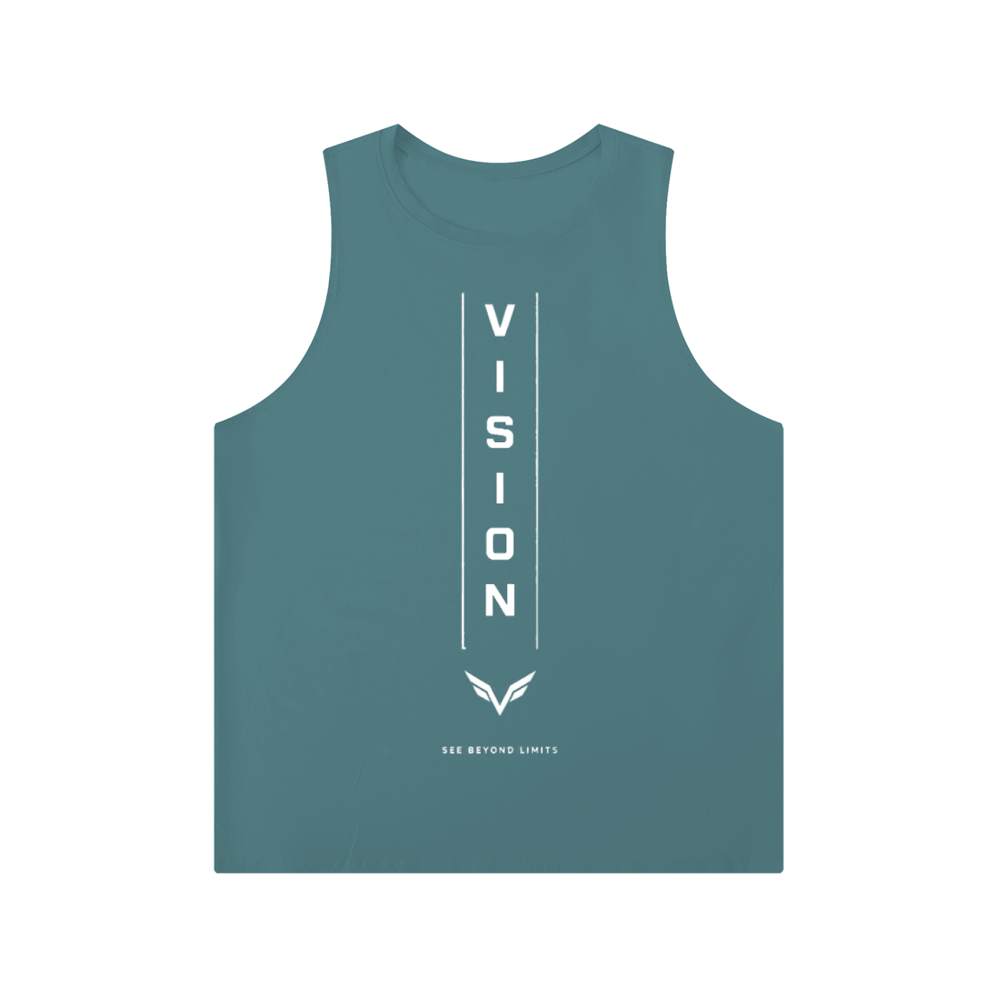 Men's Solid Color Crewneck Tank Top