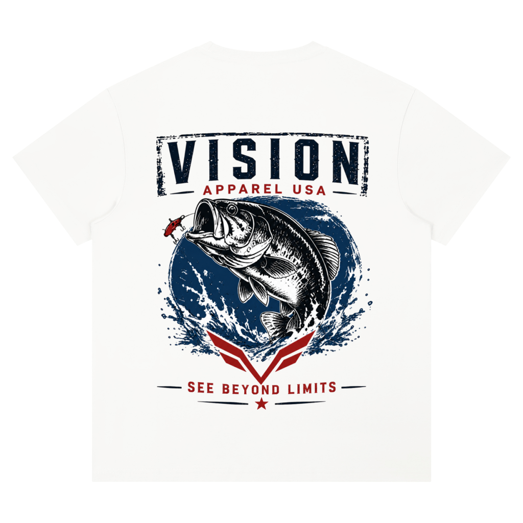 Vision fishing graphic tee