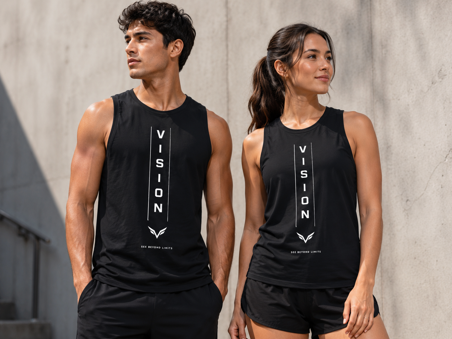 Men's Solid Color Crewneck Tank Top